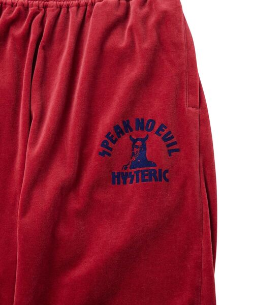 HYSTERIC GLAMOUR(ヒステリックグラマー)の「SPEAK NO EVIL スウェットパンツ(スウェットパンツ・メンズ・グリーン/レッド/ブラック・LARGE/MEDIUM/SMALL)」の6枚目の写真