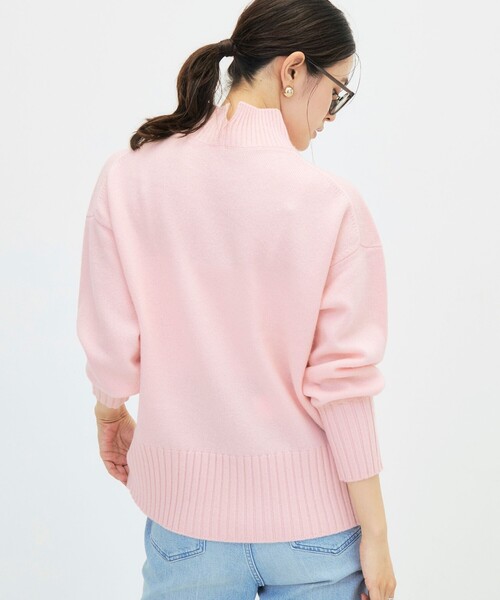 NOLLEY’S Sophi(ノーリーズソフィ)の「カシミヤ混紡毛ハイネックプルオーバー(ニット/セーター・レディース・オフホワイト/グレー/ベビーピンク/ライトグリーン/サックスブルー・38)」の9枚目の写真