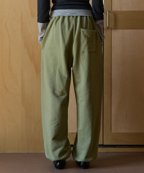 RENSE（レンセ）の「RS String Wide Sweat Pants Green（スウェットパンツ・レディース・その他・FREE）」の2枚目の写真