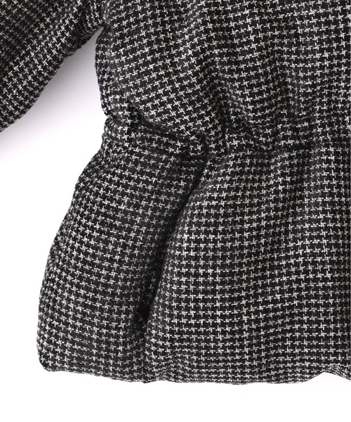 JILL by JILL STUART（ジルバイジルスチュアート）の「ツィードショートダウン（ダウンジャケット/コート・レディース・ホワイト/ブラック・SMALL/MEDIUM）」の8枚目の写真