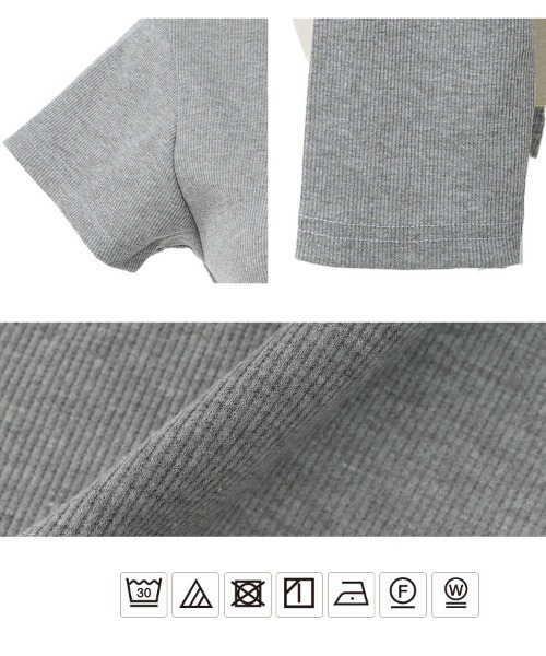 KOBE LETTUCE(コウベレタス)の「フーデッドリブTシャツ(Tシャツ/カットソー・レディース・ブラック/グレー/ブラック系/ホワイト系/オフホワイト/グレー系・M/M1)」の15枚目の写真