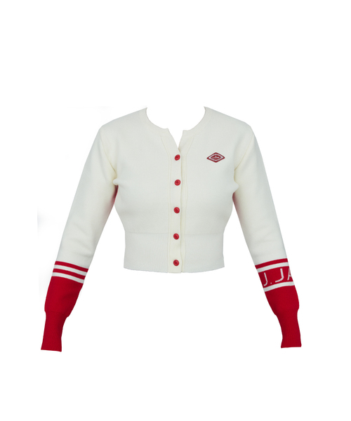 J.JANE(ジェイジェーン)の「ライン配色ニットカーディガン(レッド)(ニット/セーター・レディース・その他・SMALL/MEDIUM)」の1枚目の写真