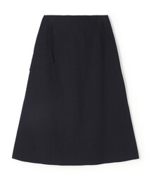 コットンダブルフェイス ツイストパネルスカート