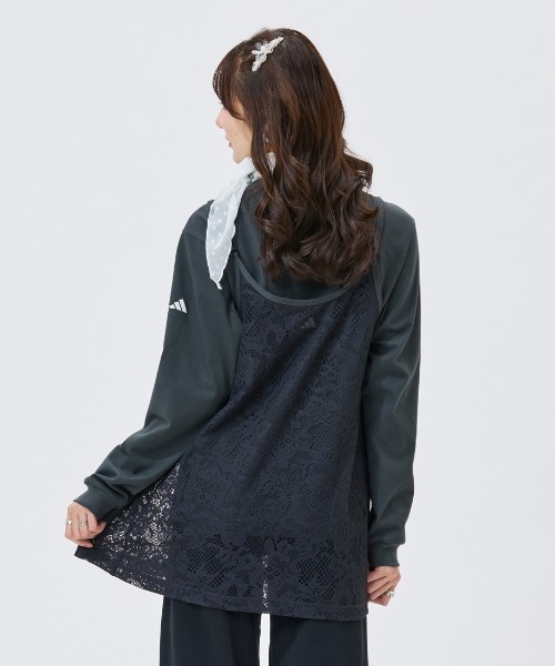 adidas(アディダス)の「【Kep1er ヒュニンバヒエさん着用】 別注 アディダス adidas PRISM COLLECTION レースチュニック&長袖Tシャツ セット(その他トップス・レディース・グレー/グリーン・XL/L/M/S)」の6枚目の写真