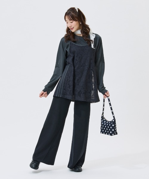 adidas(アディダス)の「【Kep1er ヒュニンバヒエさん着用】 別注 アディダス adidas PRISM COLLECTION レースチュニック&長袖Tシャツ セット(その他トップス・レディース・グレー/グリーン・XL/L/M/S)」の5枚目の写真