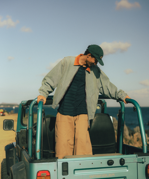 ANGLAN(アングラン)の「Denim Work Zip-Up Jacket - Washed Blue(デニムジャケット・メンズ・その他・1/02)」の7枚目の写真