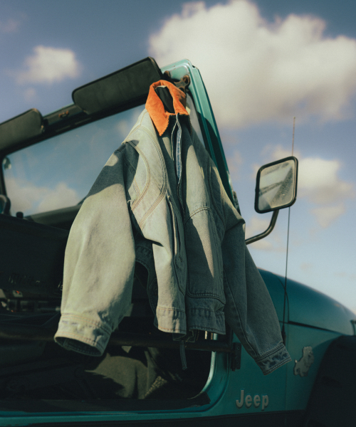 ANGLAN(アングラン)の「Denim Work Zip-Up Jacket - Washed Blue(デニムジャケット・メンズ・その他・1/02)」の9枚目の写真