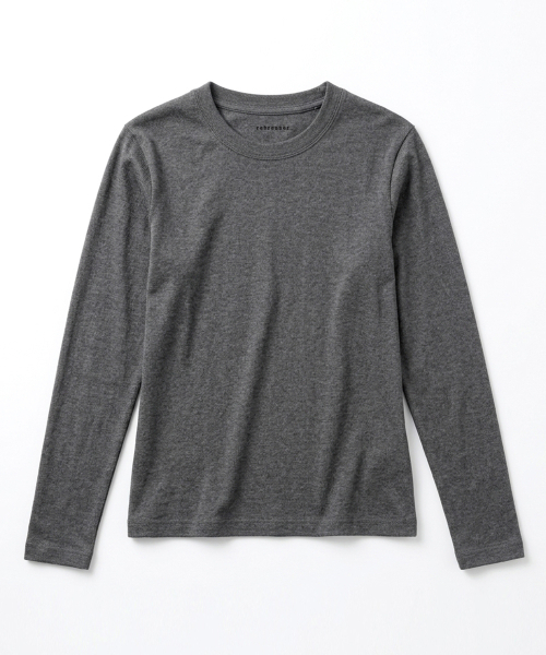 REBRENNER(リブレンナー)の「ベーシック スリムフィット ロングスリーブ バーガンディ(Tシャツ/カットソー・レディース・その他・FREE)」の2枚目の写真