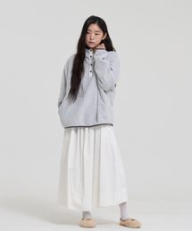 LEVHEARTED（レブハティッド）の「RUBATO ボアジャケット - グレー（Tシャツ/カットソー）」