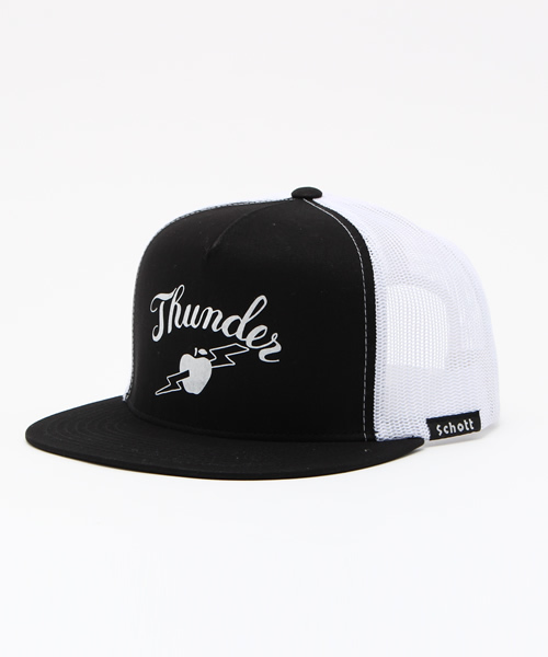 schott(ショット)の「Schott/ショット/TWILL TRUCKER CAP/ツイル トラッカー キャップ(キャップ・メンズ・ブラウン/ブラック系その他/ネイビー・FREE)」の2枚目の写真