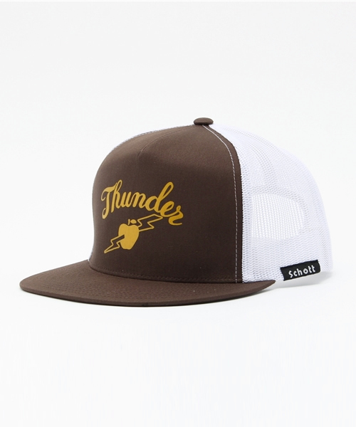 schott(ショット)の「Schott/ショット/TWILL TRUCKER CAP/ツイル トラッカー キャップ(キャップ・メンズ・ブラウン/ブラック系その他/ネイビー・FREE)」の1枚目の写真