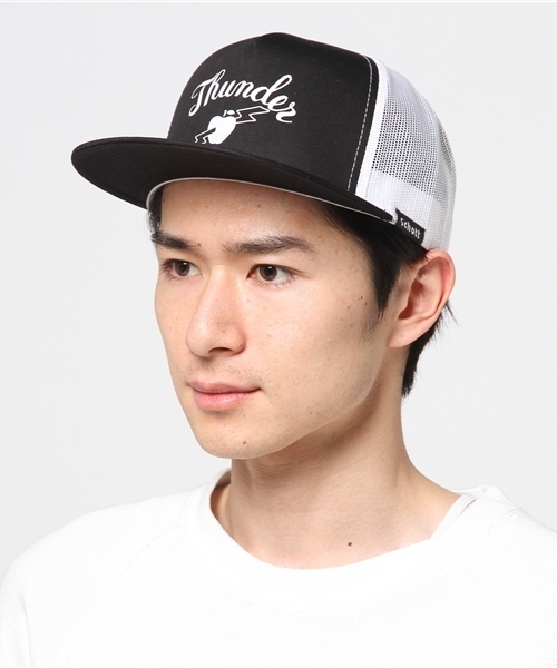schott(ショット)の「Schott/ショット/TWILL TRUCKER CAP/ツイル トラッカー キャップ(キャップ・メンズ・ブラウン/ブラック系その他/ネイビー・FREE)」の7枚目の写真