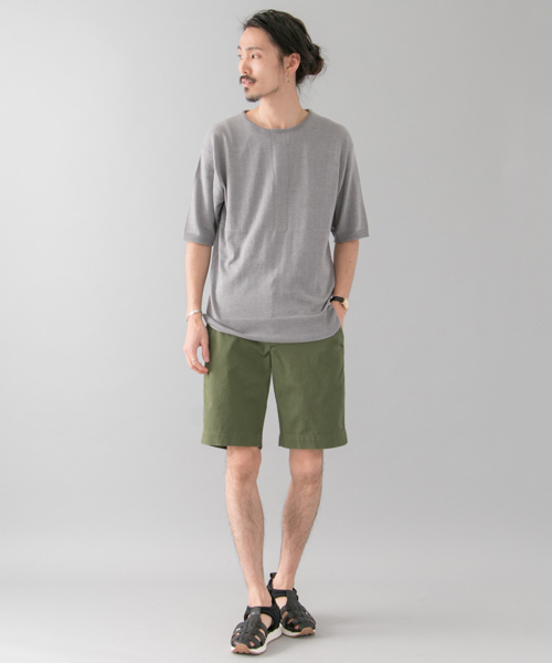 URBAN RESEARCH（アーバンリサーチ）の「UR ツイルカラーショーツ（その他パンツ・メンズ・カーキ/ホワイト/ベージュ/ネイビー・MEDIUM/SMALL/LARGE）」の10枚目の写真