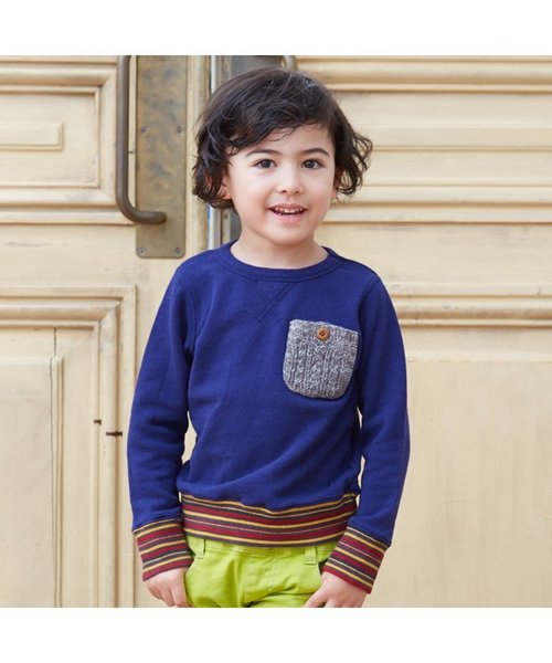 BREEZE（ブリーズ）の「ネット限定 ニットポケット付トレーナー（スウェット・キッズ・ネイビー/グレー/ライム・95/80/90/100/120/140/110/130）」の21枚目の写真