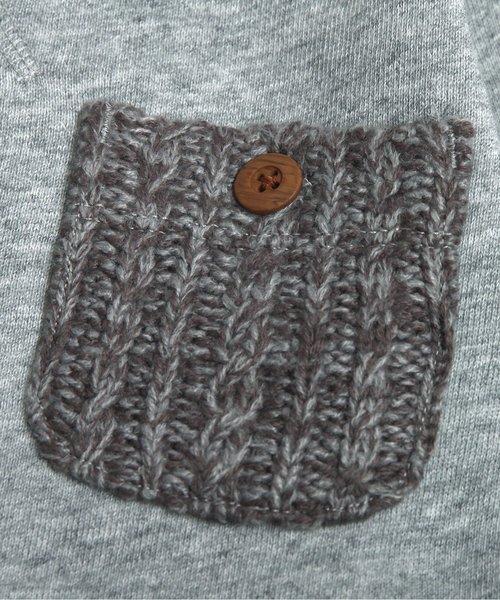 BREEZE（ブリーズ）の「ネット限定 ニットポケット付トレーナー（スウェット・キッズ・ネイビー/グレー/ライム・95/80/90/100/120/140/110/130）」の6枚目の写真