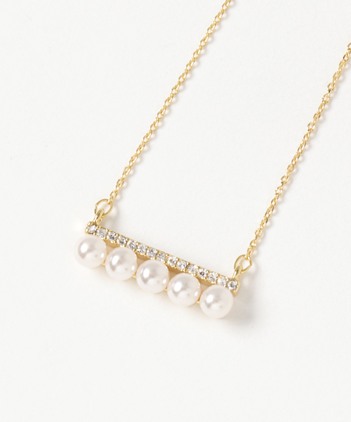 ma chere Cosette マ シェール コゼット ma chere Cosette?（マシェールコゼット）の「5粒パールネックレス