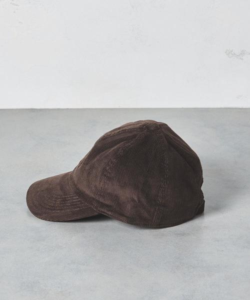 UNITED ARROWS(ユナイテッドアローズ)の「UWSC コーデュロイ キャップ ◆(キャップ・レディース・ダークグレー/ダークブラウン/ネイビー/ブラック・FREE)」の3枚目の写真
