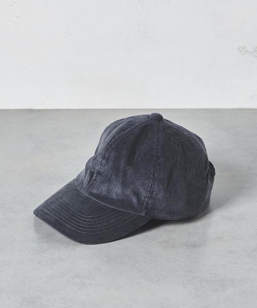 UNITED ARROWS(ユナイテッドアローズ)の「UWSC コーデュロイ キャップ ◆(キャップ・レディース・ダークグレー/ダークブラウン/ネイビー/ブラック・FREE)」の5枚目の写真