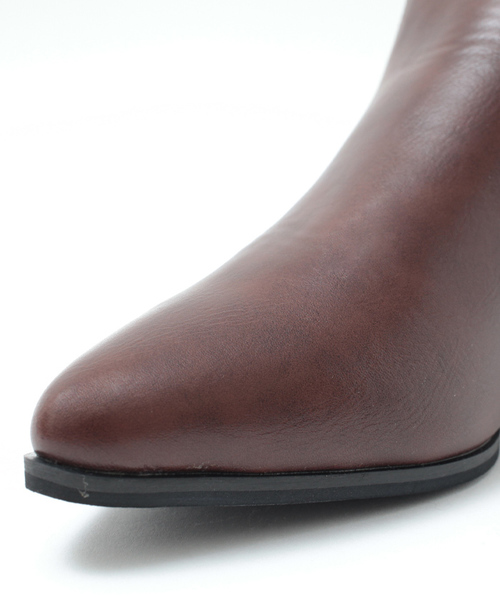 titivate（ティティベイト）の「ﾎﾟｲﾝﾃｯﾄﾞﾄｩｼｮｰﾄﾌﾞｰﾂ（ブーツ・レディース・ブラック/チャコールグレー/ブラウン・M/L/LL/S）」の6枚目の写真