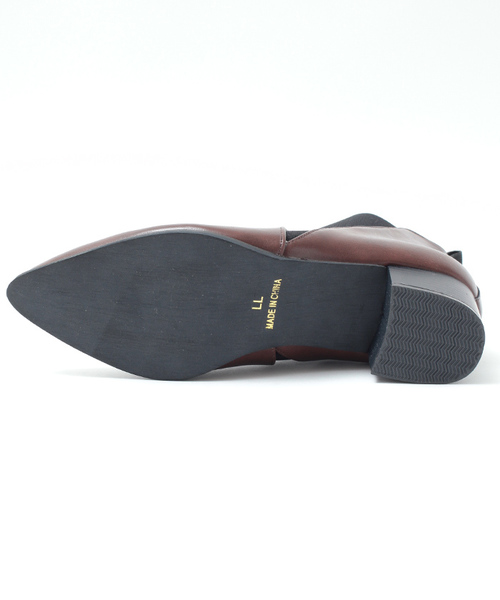 titivate（ティティベイト）の「ﾎﾟｲﾝﾃｯﾄﾞﾄｩｼｮｰﾄﾌﾞｰﾂ（ブーツ・レディース・ブラック/チャコールグレー/ブラウン・M/L/LL/S）」の8枚目の写真