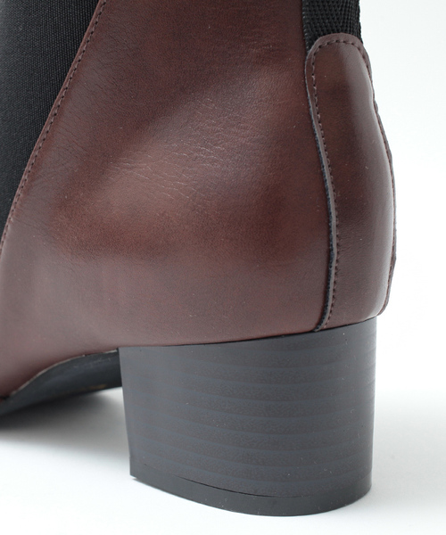 titivate（ティティベイト）の「ﾎﾟｲﾝﾃｯﾄﾞﾄｩｼｮｰﾄﾌﾞｰﾂ（ブーツ・レディース・ブラック/チャコールグレー/ブラウン・M/L/LL/S）」の9枚目の写真