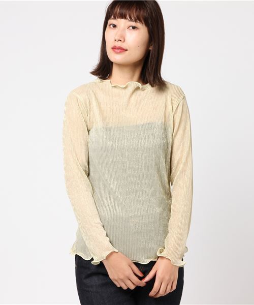 merlot plus(メルロープリュス)の「メロウラメトップス2434(Tシャツ/カットソー・レディース・ブラック/シルバー/ゴールド・FREE)」の5枚目の写真