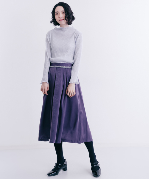 merlot plus(メルロープリュス)の「メロウラメトップス2434(Tシャツ/カットソー・レディース・ブラック/シルバー/ゴールド・FREE)」の13枚目の写真