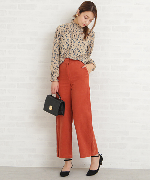 N.(N. Natural Beauty Basic)(エヌエヌナチュラルビューティーベーシック)の「コーデュロイストレートワイドパンツ(その他パンツ・レディース・ベージュ/ネイビー/ブラウン・SMALL/MEDIUM)」の14枚目の写真