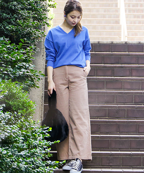 N.(N. Natural Beauty Basic)(エヌエヌナチュラルビューティーベーシック)の「コーデュロイストレートワイドパンツ(その他パンツ・レディース・ベージュ/ネイビー/ブラウン・SMALL/MEDIUM)」の19枚目の写真