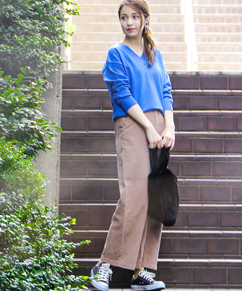 N.(N. Natural Beauty Basic)(エヌエヌナチュラルビューティーベーシック)の「コーデュロイストレートワイドパンツ(その他パンツ・レディース・ベージュ/ネイビー/ブラウン・SMALL/MEDIUM)」の20枚目の写真