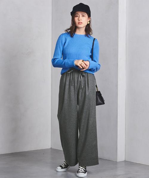 ユナイテッドアローズ　ネイビー ガウチョパンツ S BEAUTY&YOUTH UNITED ARROWS（ビューティーアンドユース
