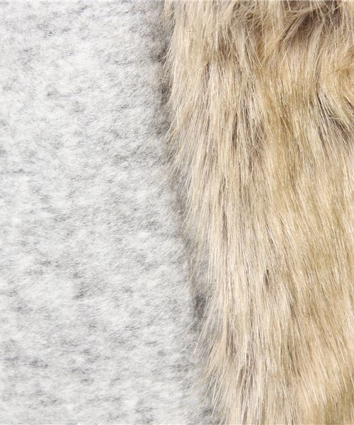 INTERPLANET（インタープラネット）の「フェイクファ-ポケット付ノーカラーコート（その他アウター・レディース・チャコールグレー/ベージュ/ネイビー/グレー・FREE）」の17枚目の写真