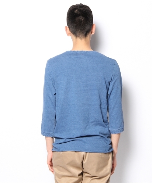 CIAOPANIC（チャオパニック）の「【Indigos】INDGOクルーポケTP/O（Tシャツ/カットソー・メンズ・ネイビー/ブルー・MEDIUM/LARGE）」の5枚目の写真