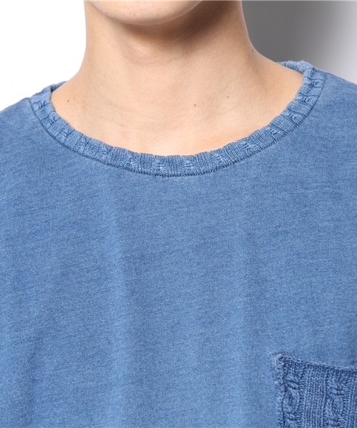 CIAOPANIC（チャオパニック）の「【Indigos】INDGOクルーポケTP/O（Tシャツ/カットソー・メンズ・ネイビー/ブルー・MEDIUM/LARGE）」の9枚目の写真