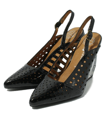 ROSE BUD | (JEFFREY CAMPBELL)2012-690 PUNCHING PATENT WEDGE SANDAL(サンダル)