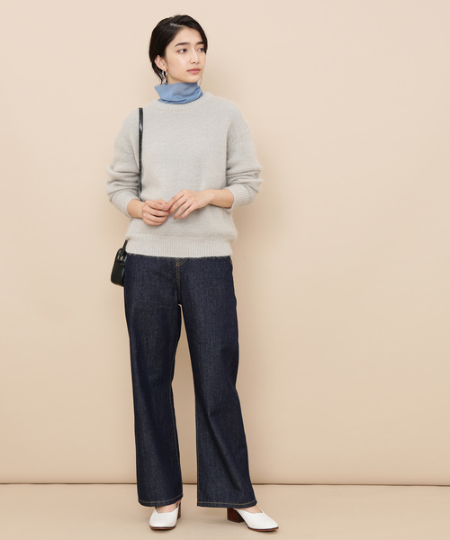 ADAM ET ROPE'(アダムエロペ)の「シアートリコットシフォンタートル(Tシャツ/カットソー・レディース・ライトグレー/ブラック/ブルー/グレー系その他・FREE)」の13枚目の写真