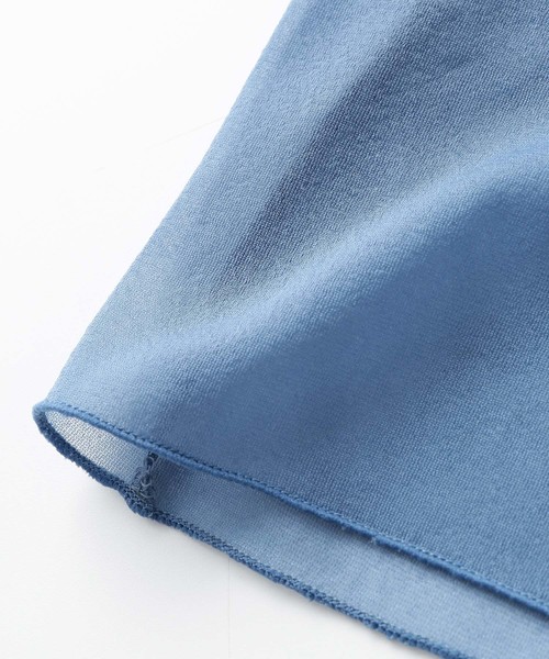 ADAM ET ROPE'(アダムエロペ)の「シアートリコットシフォンタートル(Tシャツ/カットソー・レディース・ライトグレー/ブラック/ブルー/グレー系その他・FREE)」の8枚目の写真