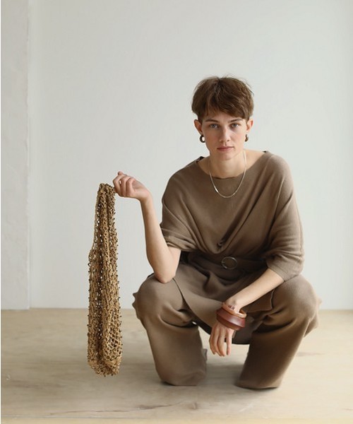 TODAYFUL(トゥデイフル)の「メッシュビーズバッグ(トートバッグ・レディース・ブラック/ベージュ・FREE)」の5枚目の写真