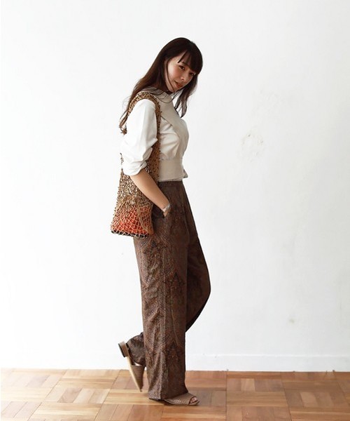 TODAYFUL(トゥデイフル)の「メッシュビーズバッグ(トートバッグ・レディース・ブラック/ベージュ・FREE)」の10枚目の写真