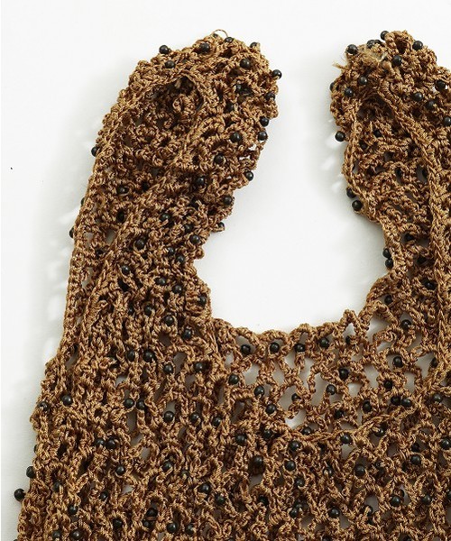 TODAYFUL(トゥデイフル)の「メッシュビーズバッグ(トートバッグ・レディース・ブラック/ベージュ・FREE)」の11枚目の写真