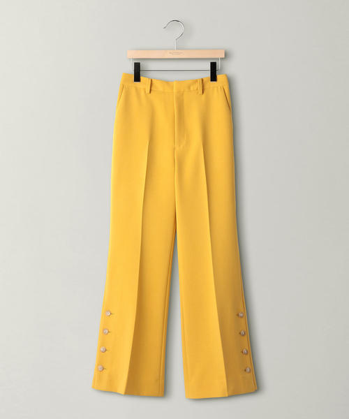 BEAUTY&YOUTH UNITED ARROWS（ビューティーアンドユースユナイテッドアローズ）の「BY ダブルクロスボタンスリットフレアパンツ ◆（その他パンツ・レディース・イエロー/オフホワイト/ネイビー・MEDIUM/SMALL）」の5枚目の写真
