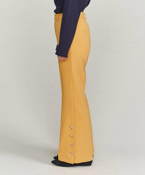 BEAUTY&YOUTH UNITED ARROWS（ビューティーアンドユースユナイテッドアローズ）の「BY ダブルクロスボタンスリットフレアパンツ ◆（その他パンツ・レディース・イエロー/オフホワイト/ネイビー・MEDIUM/SMALL）」の14枚目の写真