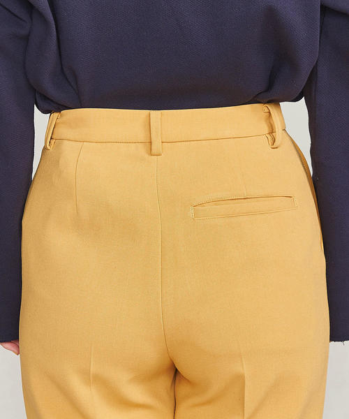 BEAUTY&YOUTH UNITED ARROWS（ビューティーアンドユースユナイテッドアローズ）の「BY ダブルクロスボタンスリットフレアパンツ ◆（その他パンツ・レディース・イエロー/オフホワイト/ネイビー・MEDIUM/SMALL）」の18枚目の写真