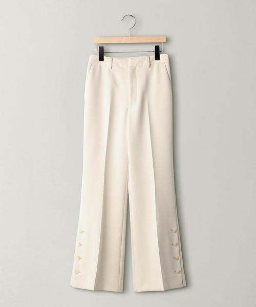 BEAUTY&YOUTH UNITED ARROWS（ビューティーアンドユースユナイテッドアローズ）の「BY ダブルクロスボタンスリットフレアパンツ ◆（その他パンツ・レディース・イエロー/オフホワイト/ネイビー・MEDIUM/SMALL）」の11枚目の写真