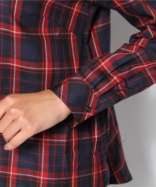 Rolick（ロリック）の「タイ付アキシャツ（シャツ/ブラウス・レディース・レッド/ブラック・FREE）」の6枚目の写真