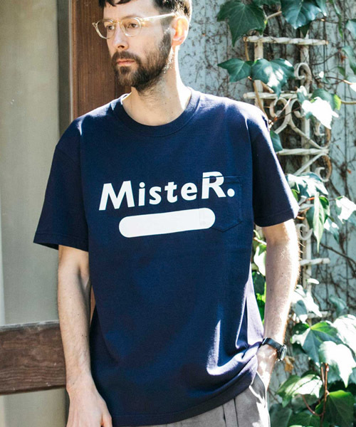 MR.OLIVE(ミスターオリーブ)の「7oz HEAVEY WEIGHT AMERICAN COTTON / MisteR LOGO T-SHIRT(Tシャツ/カットソー・メンズ・ブラック/オフホワイト/ネイビー・LARGE/SMALL/MEDIUM/X-LARGE)」の1枚目の写真