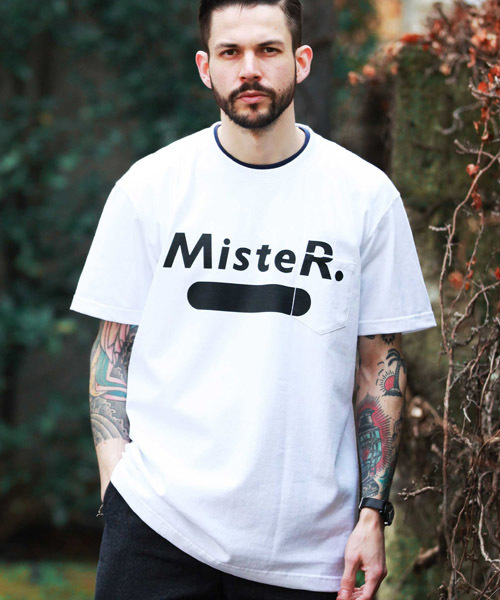 MR.OLIVE(ミスターオリーブ)の「7oz HEAVEY WEIGHT AMERICAN COTTON / MisteR LOGO T-SHIRT(Tシャツ/カットソー・メンズ・ブラック/オフホワイト/ネイビー・LARGE/SMALL/MEDIUM/X-LARGE)」の2枚目の写真