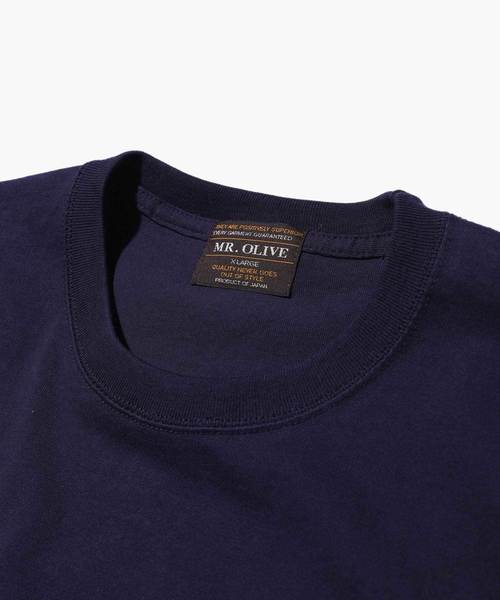 MR.OLIVE(ミスターオリーブ)の「7oz HEAVEY WEIGHT AMERICAN COTTON / MisteR LOGO T-SHIRT(Tシャツ/カットソー・メンズ・ブラック/オフホワイト/ネイビー・LARGE/SMALL/MEDIUM/X-LARGE)」の6枚目の写真