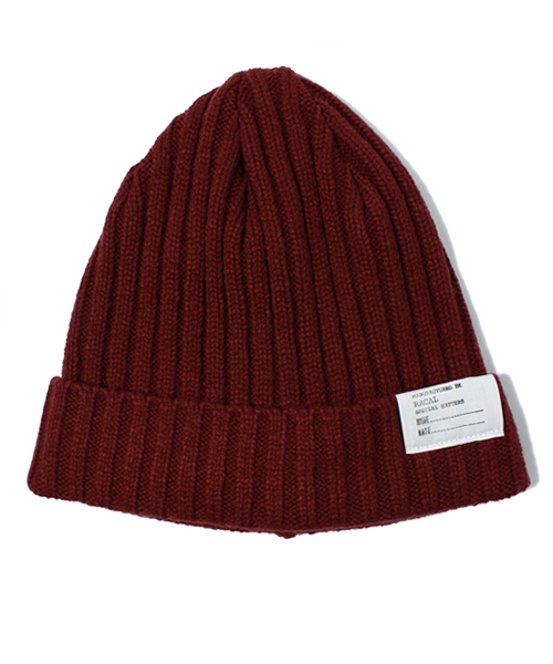 NANO universe（ナノユニバース）の「RACAL（ラカル）/2×2　RIB　折り返しﾜｯﾁ（ニットキャップ/ビーニー・メンズ・ブラック/グレー/ネイビー/バーガンディー・FREE）」の4枚目の写真