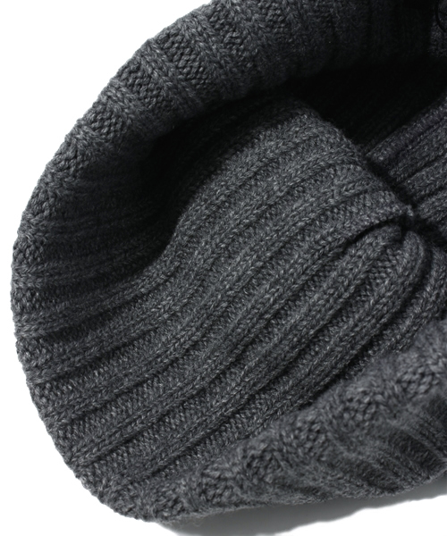 NANO universe（ナノユニバース）の「RACAL（ラカル）/2×2　RIB　折り返しﾜｯﾁ（ニットキャップ/ビーニー・メンズ・ブラック/グレー/ネイビー/バーガンディー・FREE）」の7枚目の写真